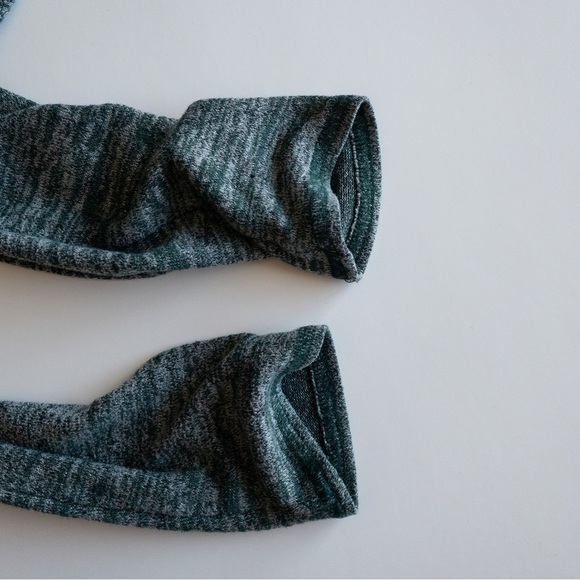 Wilfred Free Aritiza Devinette Oversized Tee V-Neck Green Grey Slub Knit XXS Y2K - Picture 9 of 9